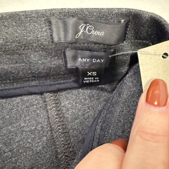 J.Crew Pixie Pant in Stretch Point Gray Size XS NWT - Picture 5 of 10